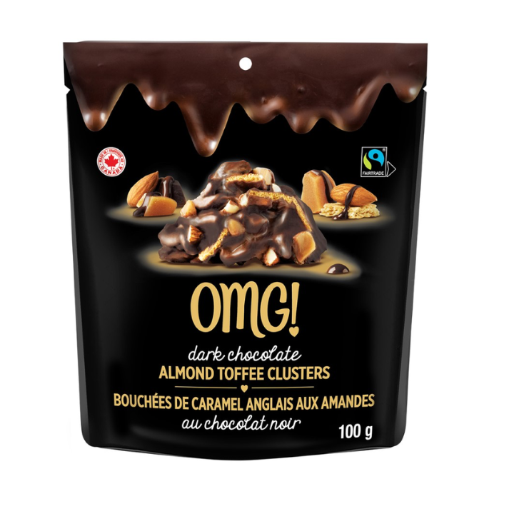 OMG! Clusters Dark Chocolate Almond Toffee Mindful Snacks