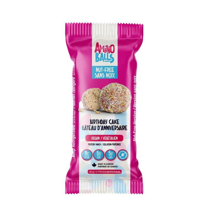 Amino Balls - Nut-Free Birthday Cake