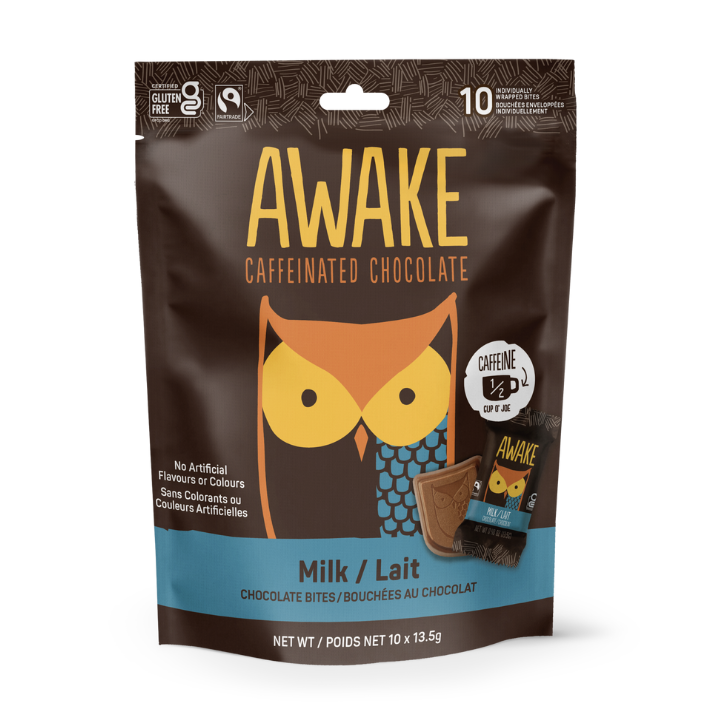 Awake Chocolate - Milk Chocolate Bites (10pk) – Mindful Snacks