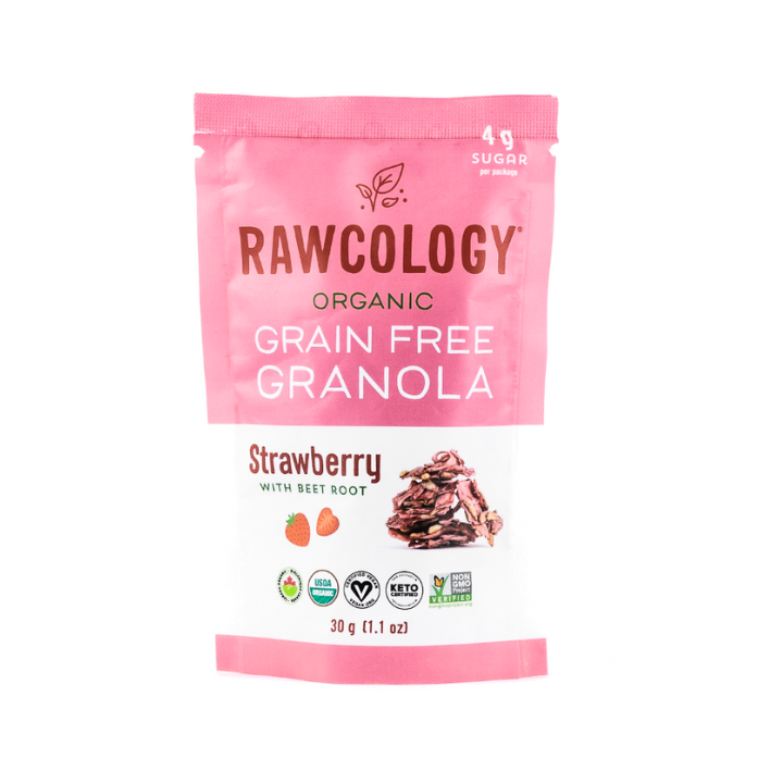 Rawcology Raw Crunch Granola  - Strawberry with Beet