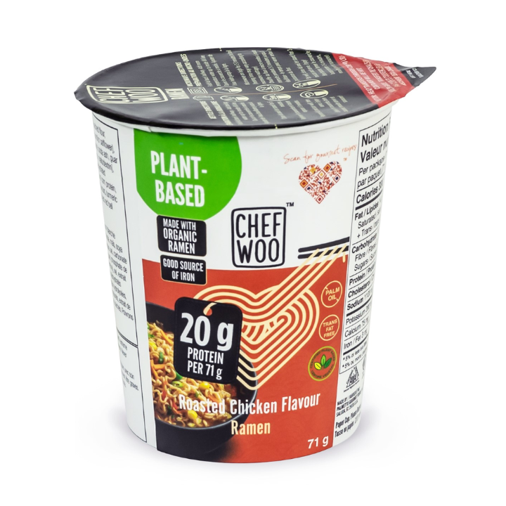 Chef Woo Organic Ramen Cup - Roasted Chicken Flavour
