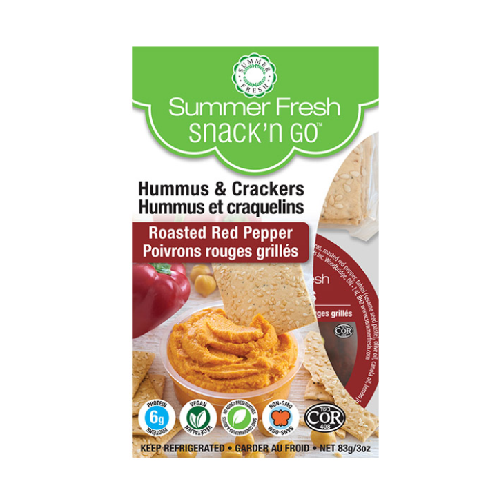Summer Fresh  Hummus & Crackers - Roasted Red Pepper