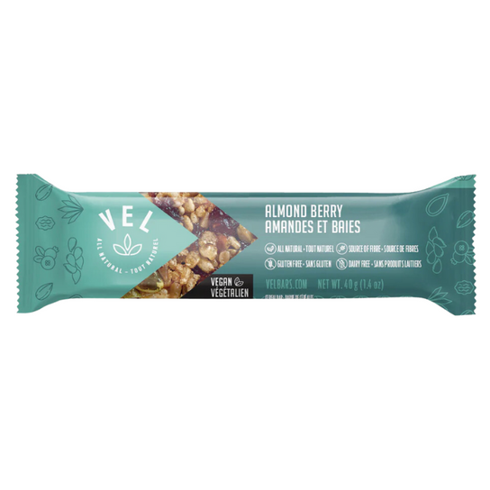 Vel Cereal Bars Vegan Almond Berry Mindful Snacks