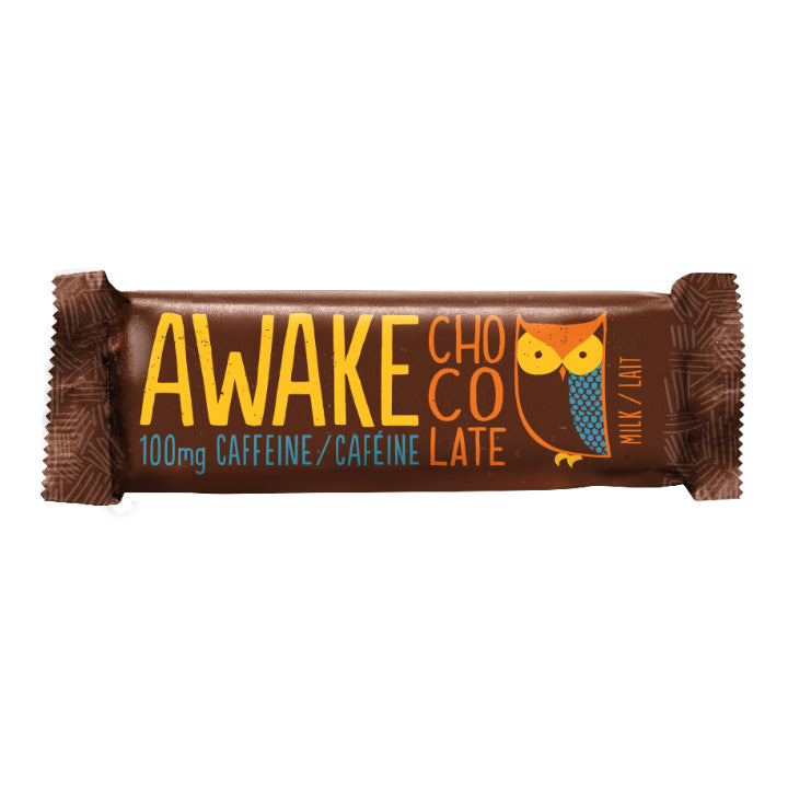 Awake Chocolate - 2 Tablet Milk Chocolate Bar – Mindful Snacks