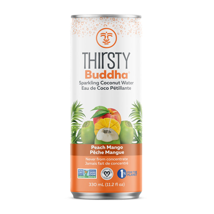 Thirsty Buddha Sparkling Coconut Water Peach & Mango