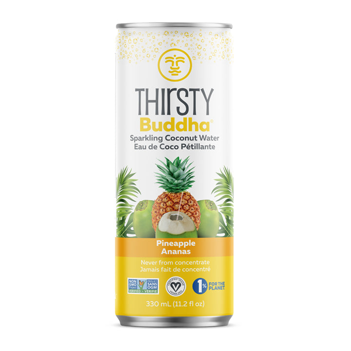 Thirsty Buddha Sparkling Coconut Water with Pineapple