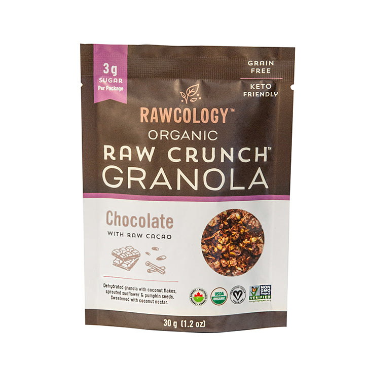Rawcology Raw Crunch Granola - Chocolate with Raw Cacao – Mindful Snacks